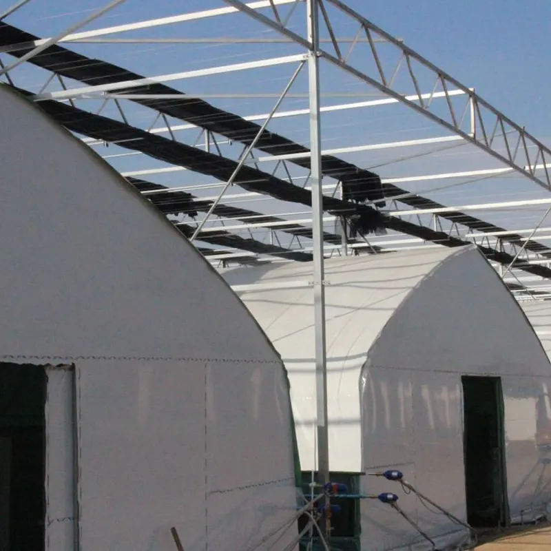 Serre solaire à stockage de chaleur ronde